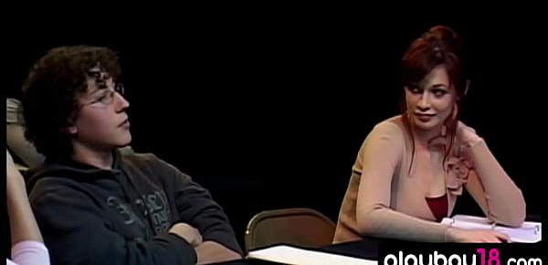 trendsDudes totally busted by hot babes at screenwriter seminar for adult movies